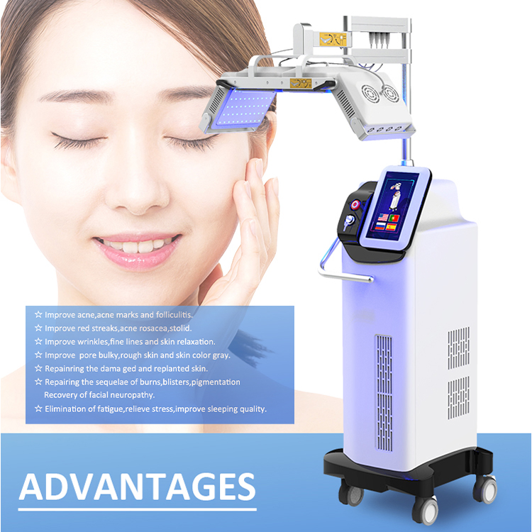 7 Colors PDT LED Photon Light Therapy Machine Unique Light Energy Mode Improve Skin Scalp Problems PDT LED Skin Care Equipment