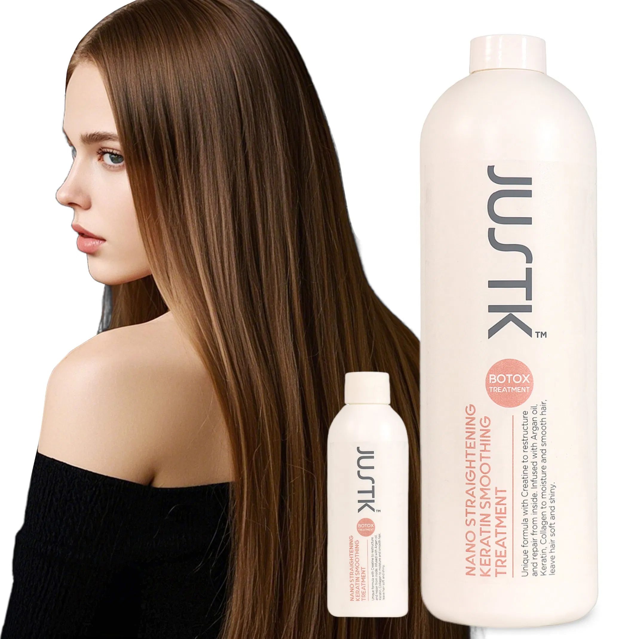 Justk Argan Oil Damaged Hair Repair Nano Straightening Keratin Collagen Smoothing Treatment