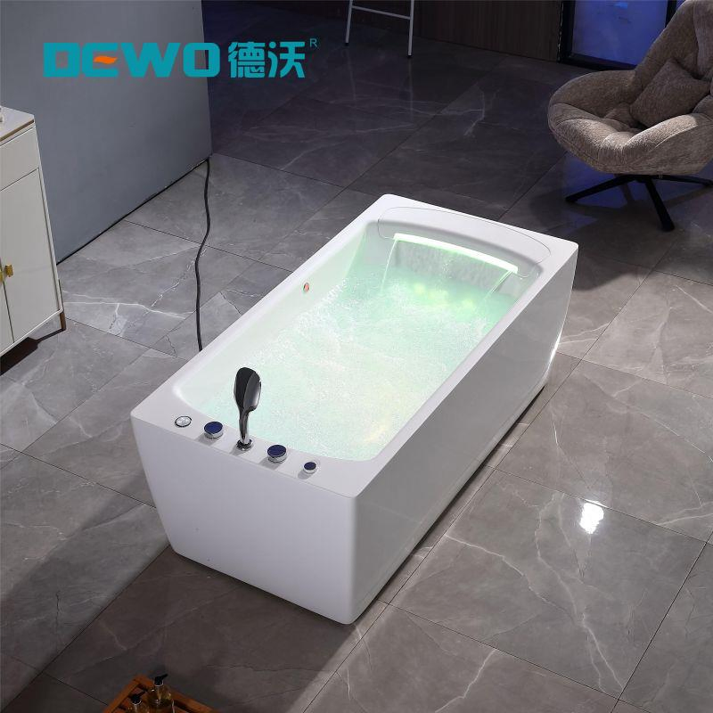 Modern Hightech Sanitary Ware Jacuzzis Freestanding Acrylic Jets Bath New Designed Waterfall