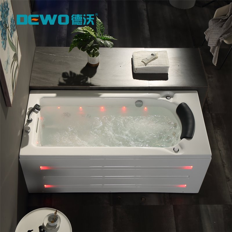Best-Selling Indoor Sanitaryware Acrylic Freestanding Intelligent Back Hydro Whirlpool SPA Massage Bath