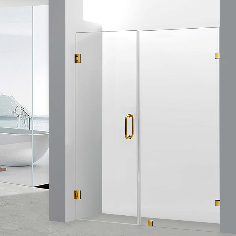 Modern Chrome Polished Fitting Factory Frameless Sliding Hardware Wholesale Brass Brushed Nickel Shower Room Glass Door Bathroom Accessories Hinge Combo