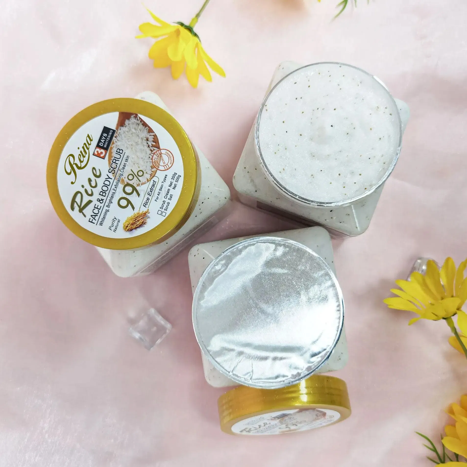 OEM ODM Natural Strawberry Coconut Aloe Vera Deep Cleansing Exfoliation Whitening Body Scrub