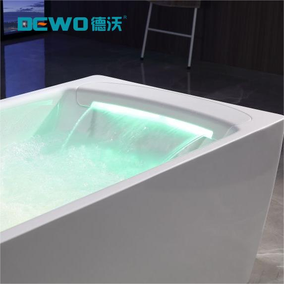 Modern Hightech Sanitary Ware Jacuzzis Freestanding Acrylic Jets Bath New Designed Waterfall