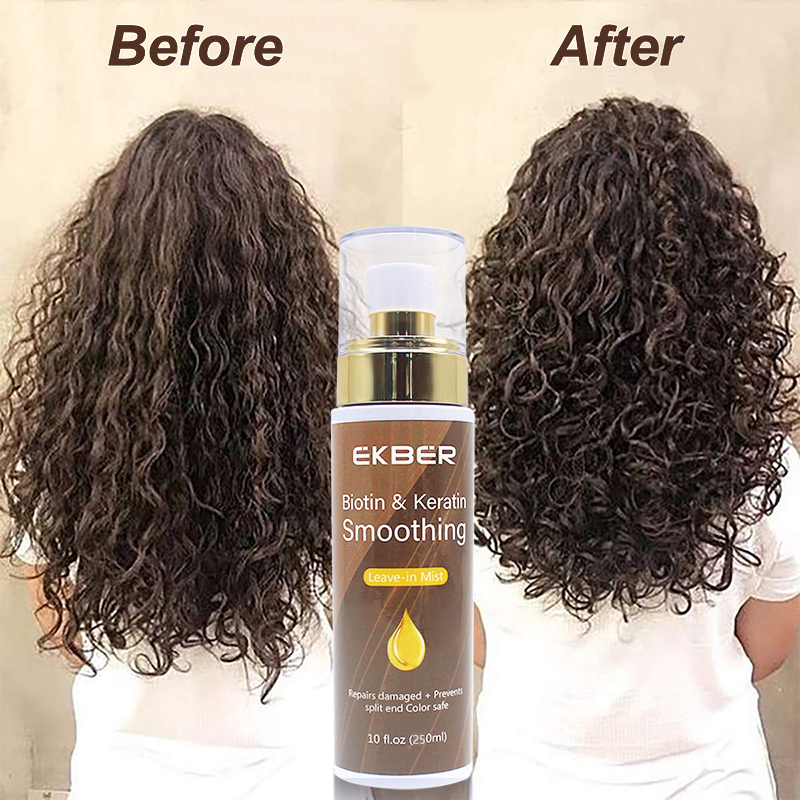 Natural Biotin Leave-in Conditioner Spray Amino Acid Luxury Moisturizing Hair Growth Serum Product Hair Care Private Label