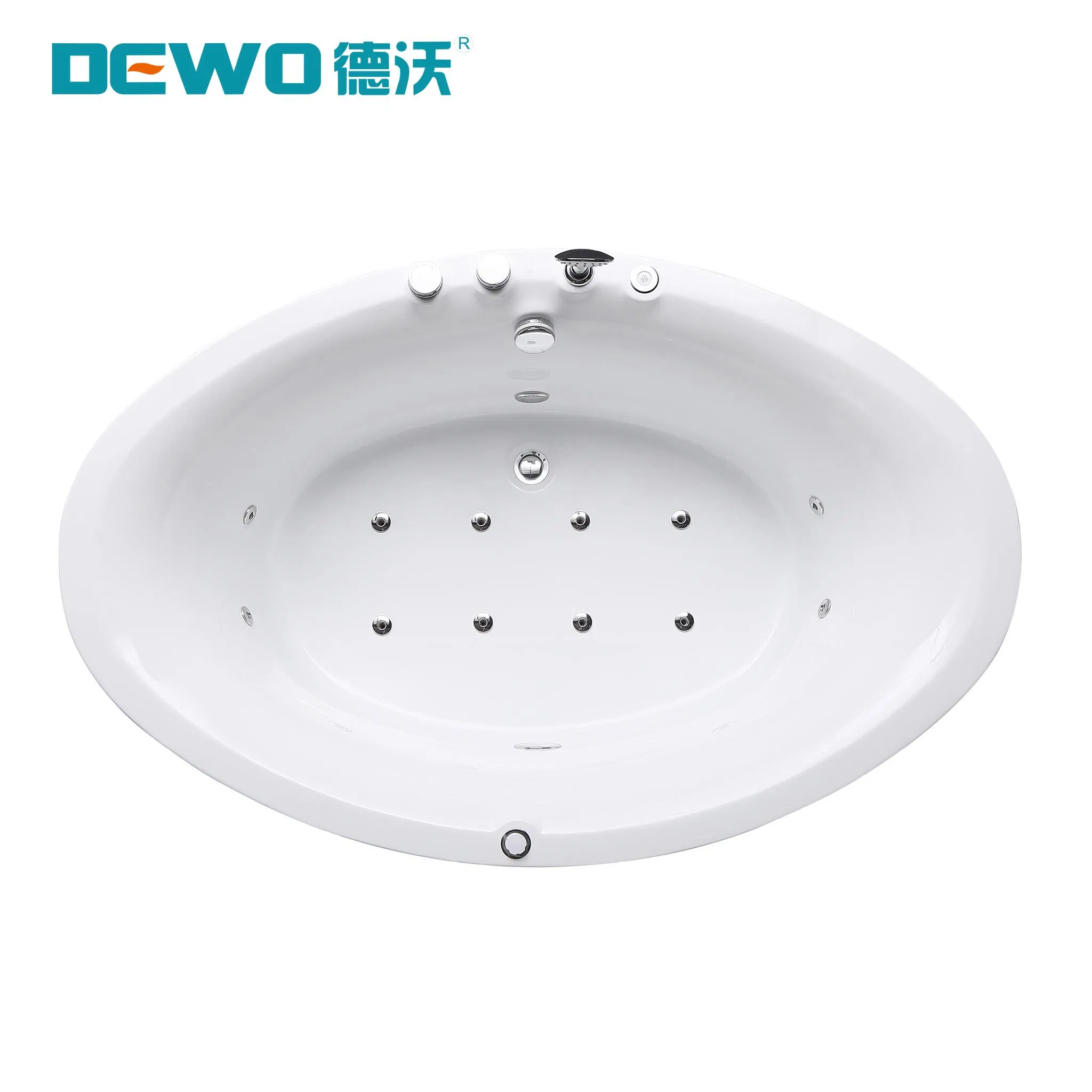 Egg Shape Acrylic Freestanding Massage Bath Full Functions with Bubble (EE629)