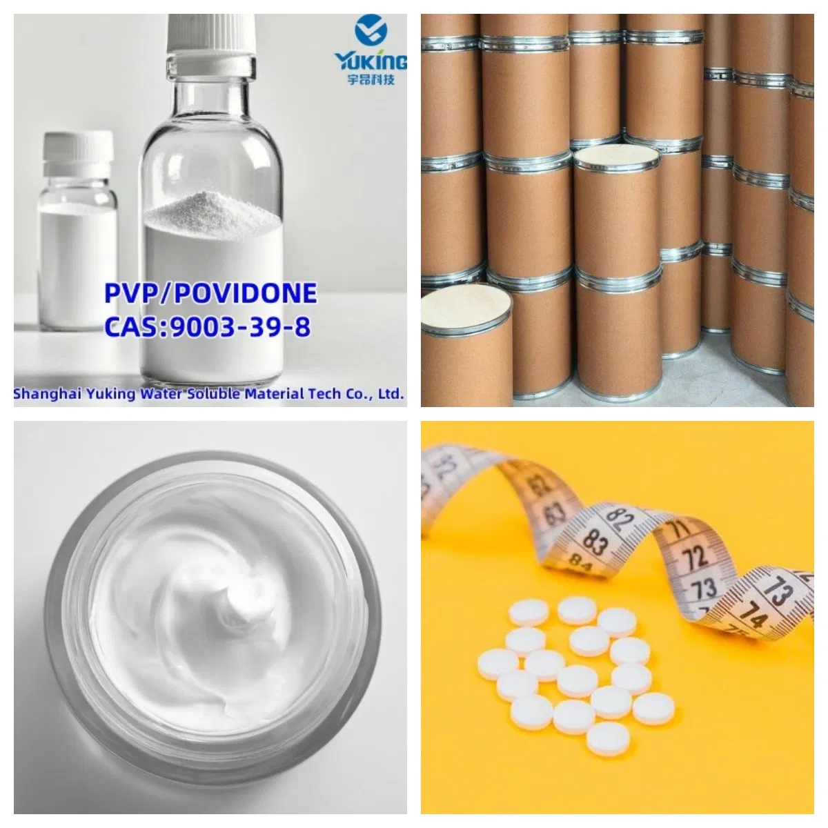 Povidone PVP K90 20% Solution Cosmetics Use Hair Styling Gel Raw Material CAS: 9003-39-8