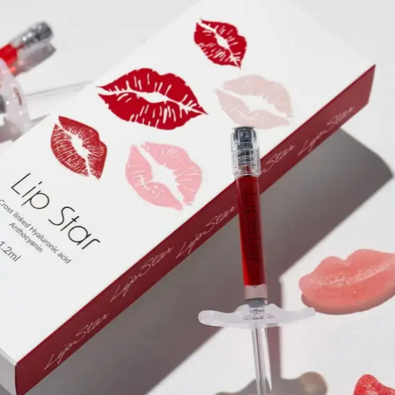 Lip Star Filler 1.2ml Lip Color Red Deep Hydration Dermal Fillers Lip Plumper Hyaluronic Acid