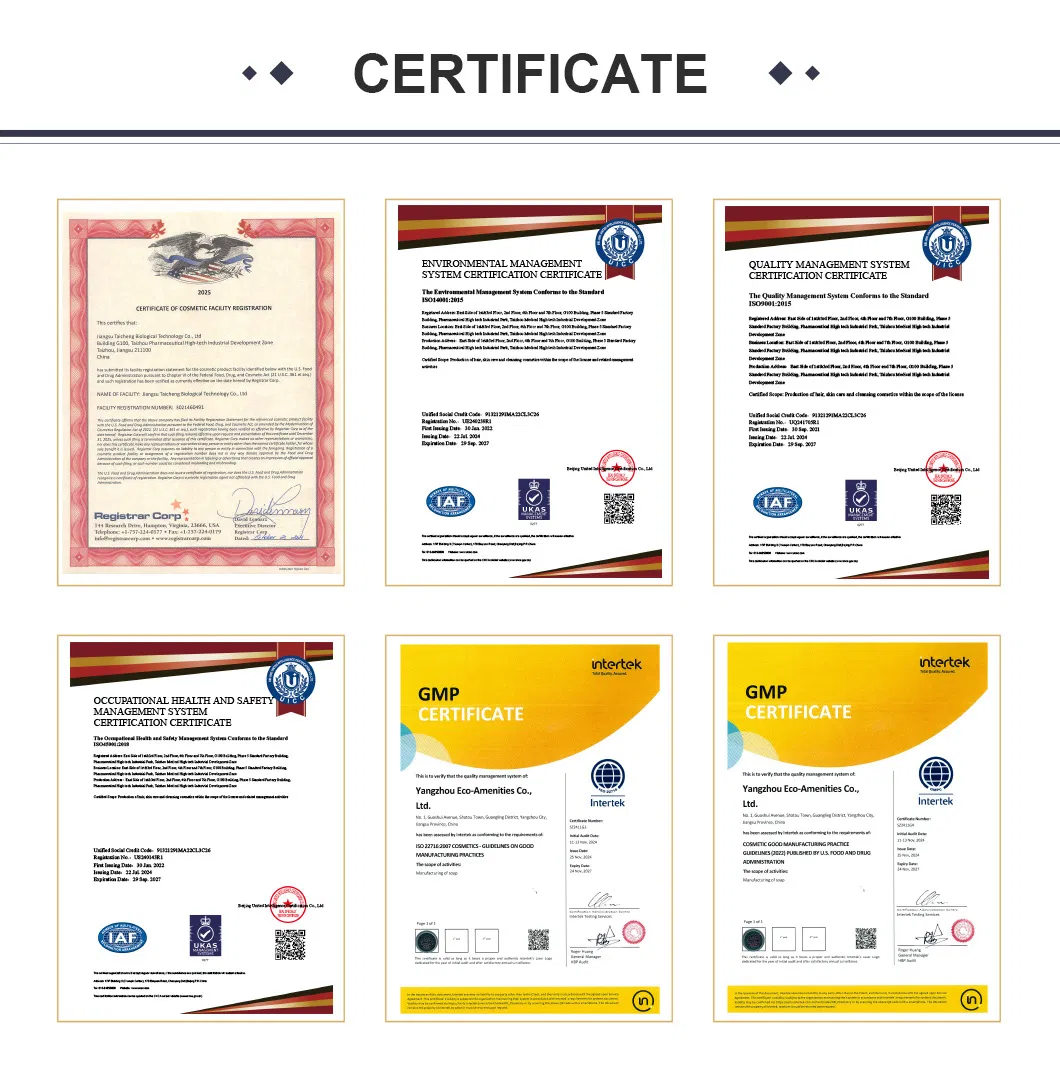 Certifications