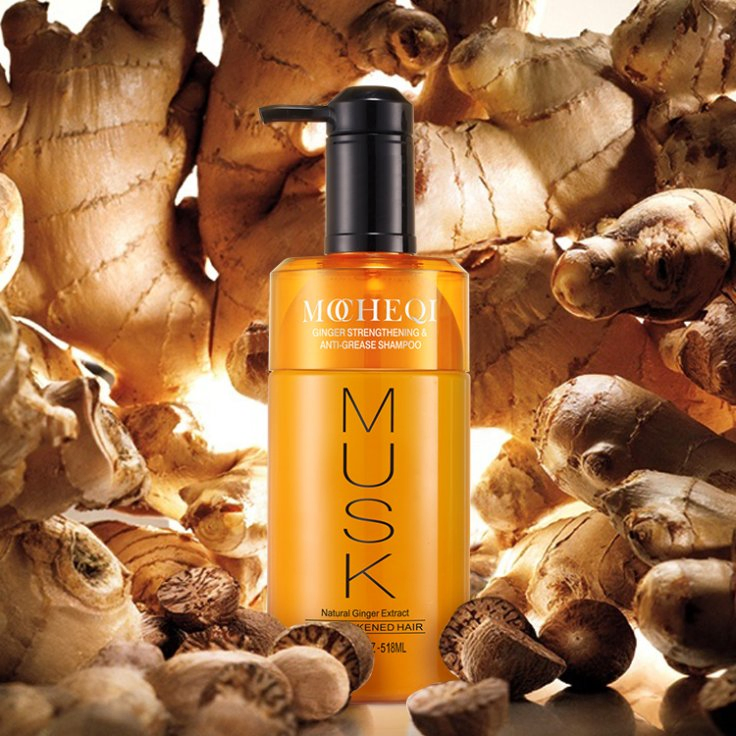 Mocheqi Best Seller Custom Organic Ginger Hair Growth Shampoo Private Label Anti Loss Hair Shampoo and Conditioner