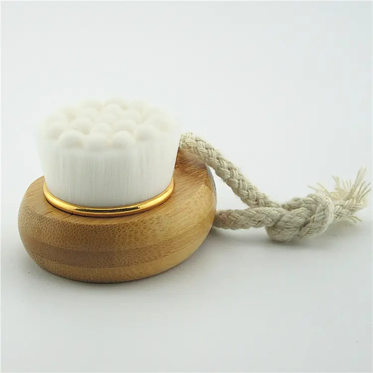 Pine Wood Handle Facial Cleansing Brush Beauty Tools Soft Face Brush