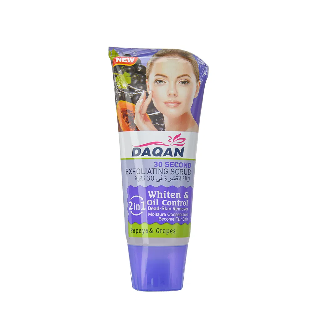 Daqan Hyaluronic Acid &amp; Allantoin 30 Seconds Brightening Facial Exfoliating Scrub