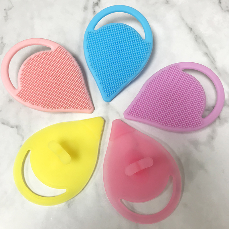 Handheld Mini Facial Exfoliating Brush Soft Silicon Exfoliation Scrubby