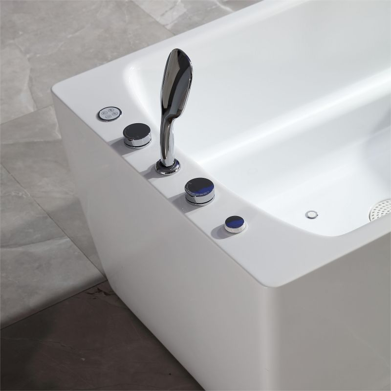 Modern Luxury Sanitary Ware Freestanding Hightech Jets Massage Bath New Designed Waterfall