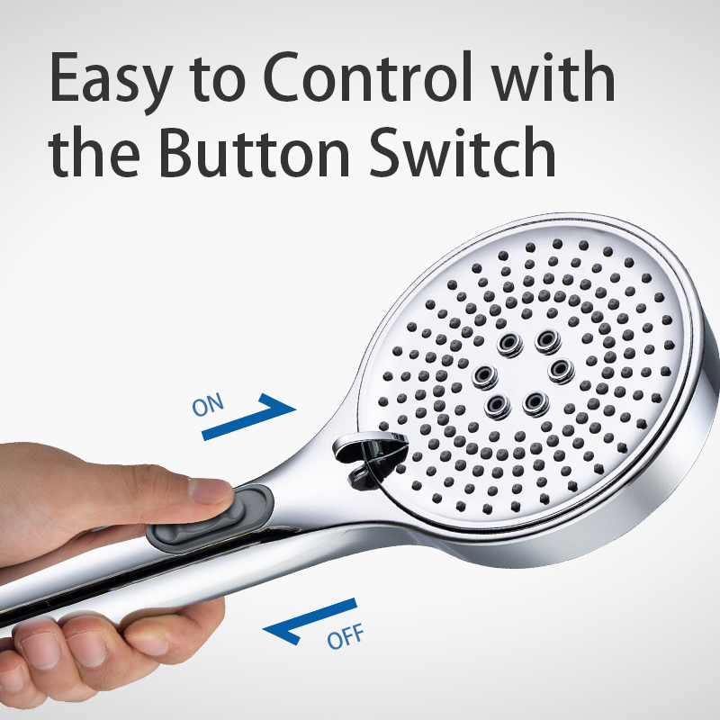 High Quality Plastic Chromed 3f8181 Hand Shower Button Switch Bathroom Accessories