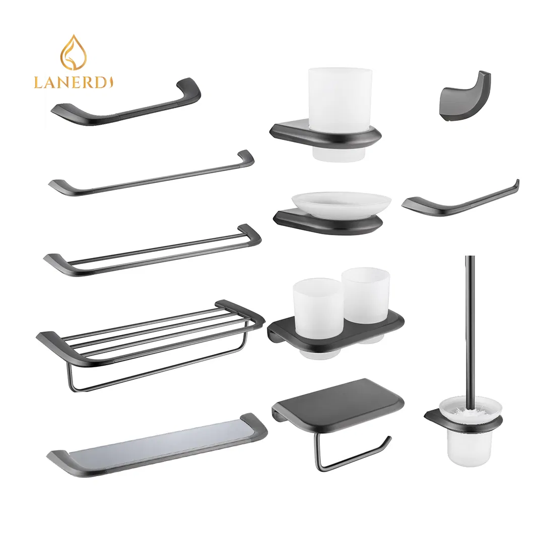 Lanerdi Bathroom Rack Sanitary Wares Shower Accessory Set Zinc&Stainless Steel Bathroom Accessories Bathroom Set