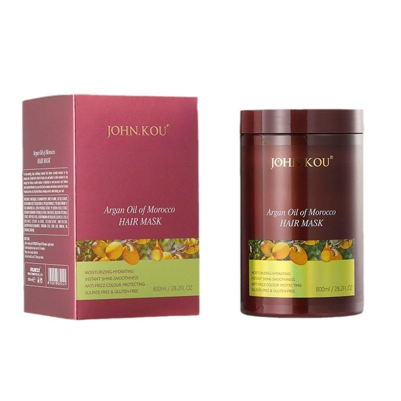 Moroccan Keratin 500ml/1000ml Hair Treatment Cream Volume Herbal Cross-Border Perm Repair Source From Tiktok