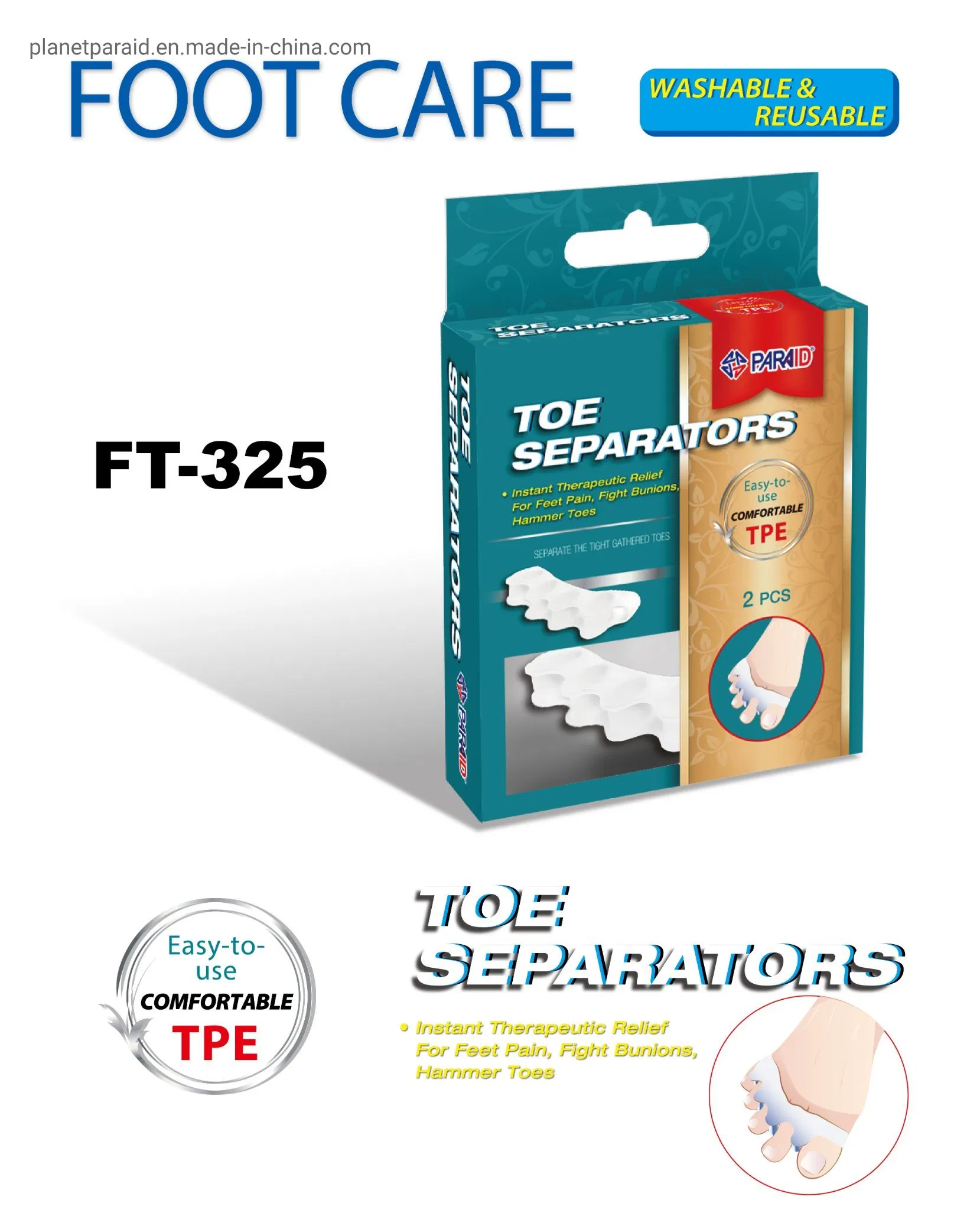 Foot Care Toe Separators Therapeutic Relief Pain Hammer Toes