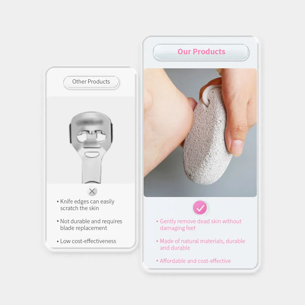 Exfoliating Lava Natural Pumice Stone Private Label Personal Pedicure File Foot Skin Care Tools Products