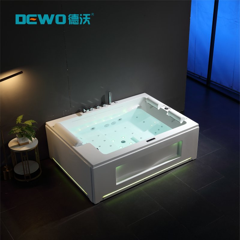Luxury Sanitary Ware 3 People Lying Bath with Ambient Light (LL763)
