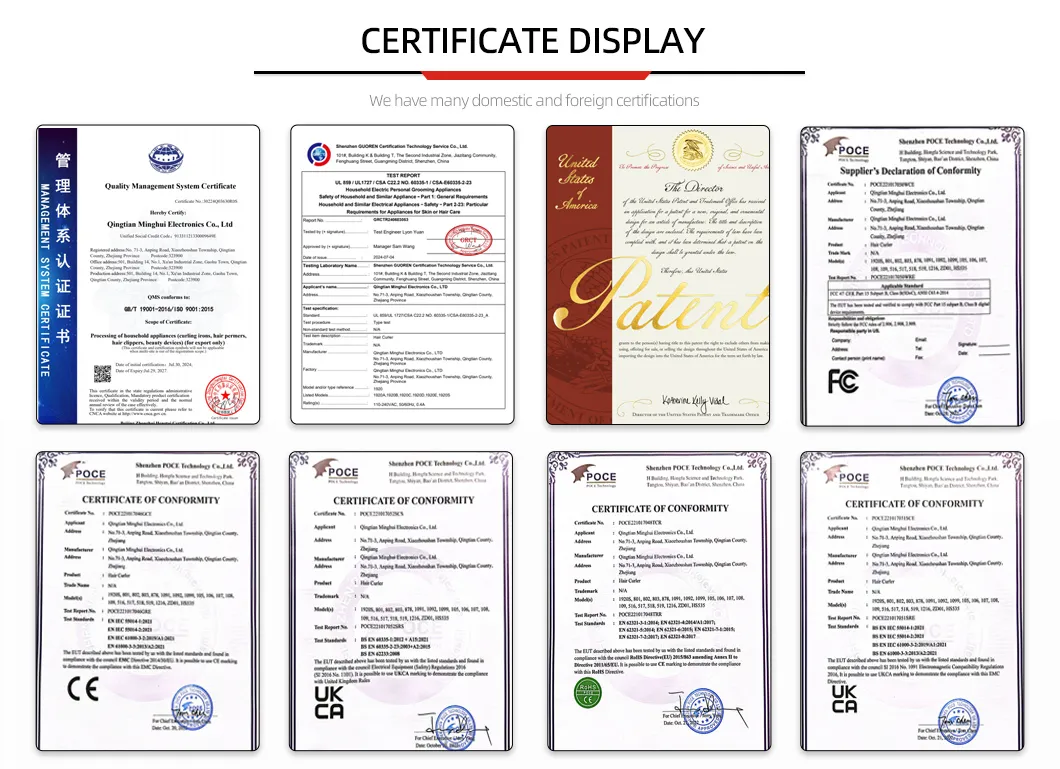 Certifications
