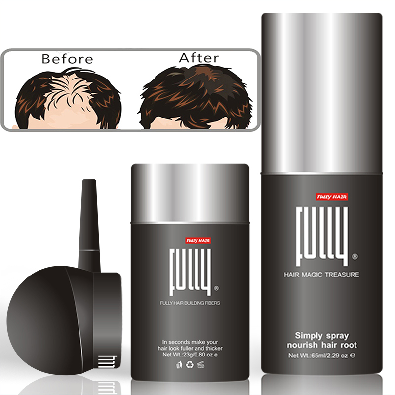 Fully Factory Natural Keratin Hair Loss Solution Hair Building Fibers