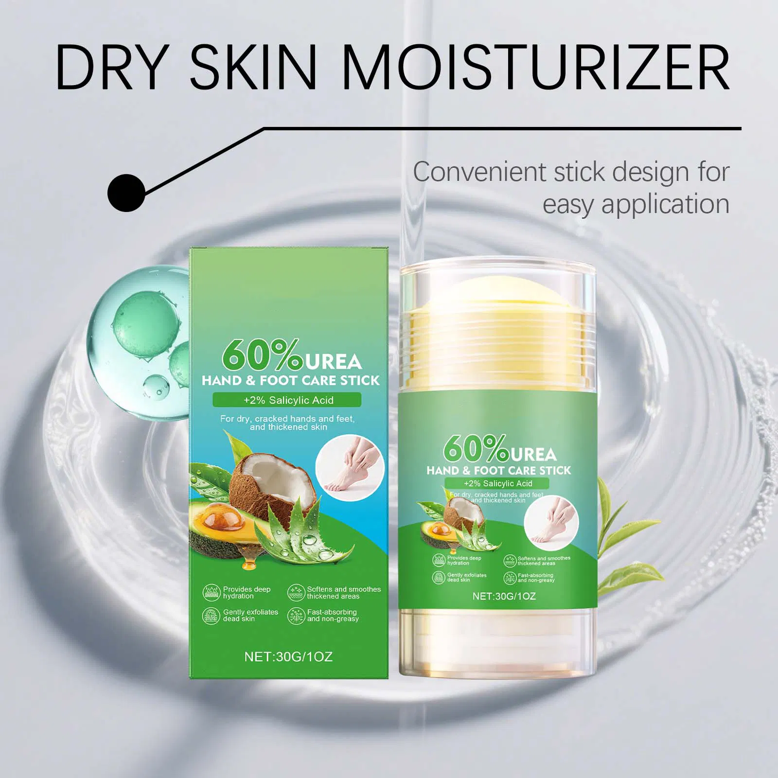 Deep Hydration Restores &amp; Softens Rough Skin Urea Moisturizing Hand and Foot Cream Heel Foot Balm Stick