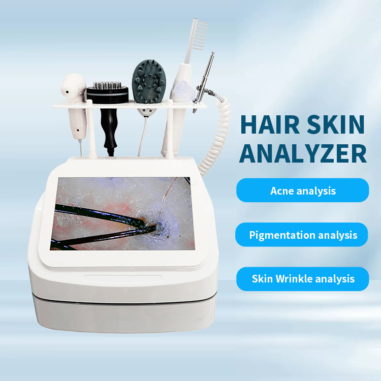 Newest 5 in 1 Anti Hair Loss Head Hair Scalp Care Massager Follicle Scanner Hair Care Improve Hair Loss and Maintain Scalp Health High-Definition Skin Detector