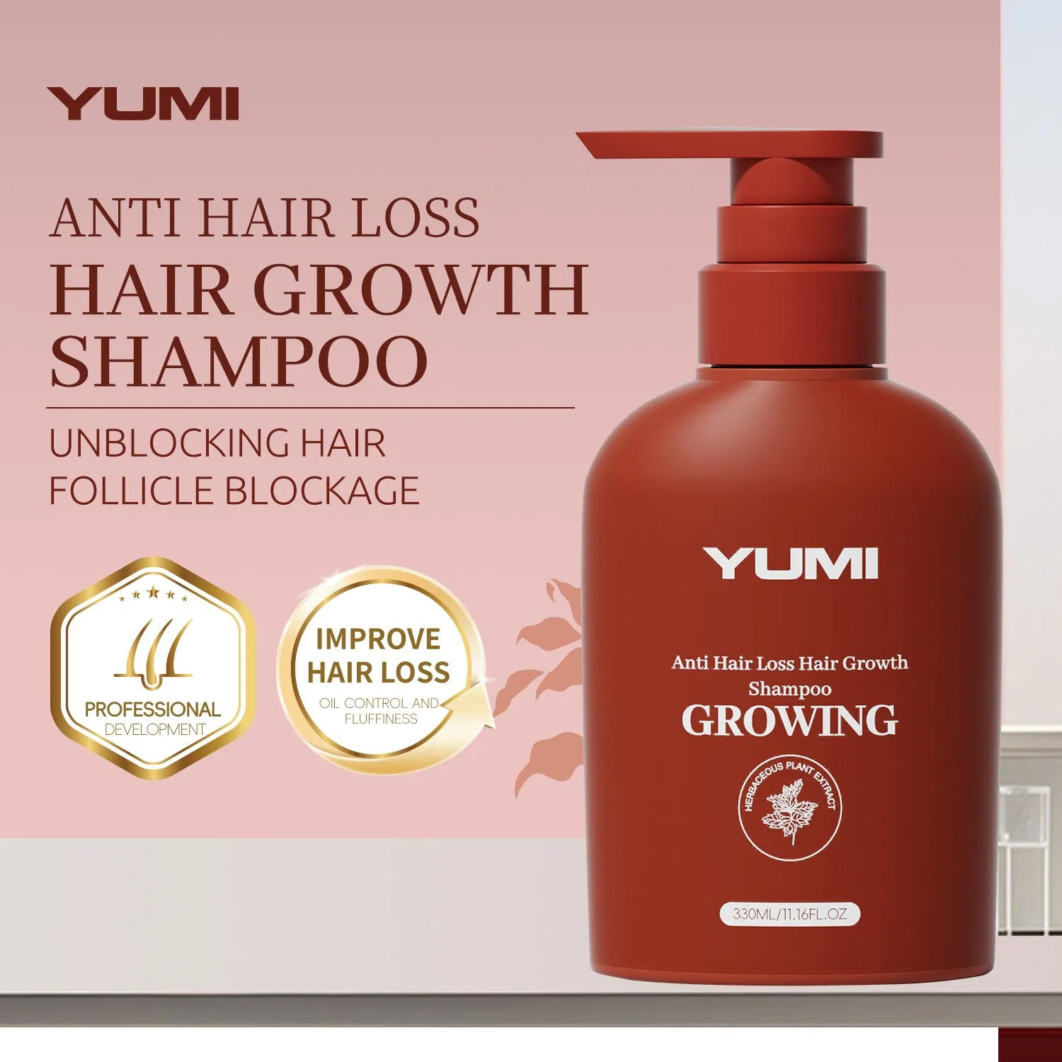 Youthful Private Label Ginger Anti Hair Loss Hair Growth Shampoo