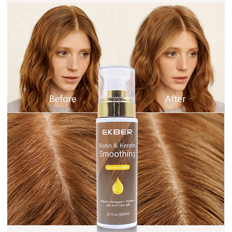 Natural Biotin Leave-in Conditioner Spray Amino Acid Luxury Moisturizing Hair Growth Serum Product Hair Care Private Label