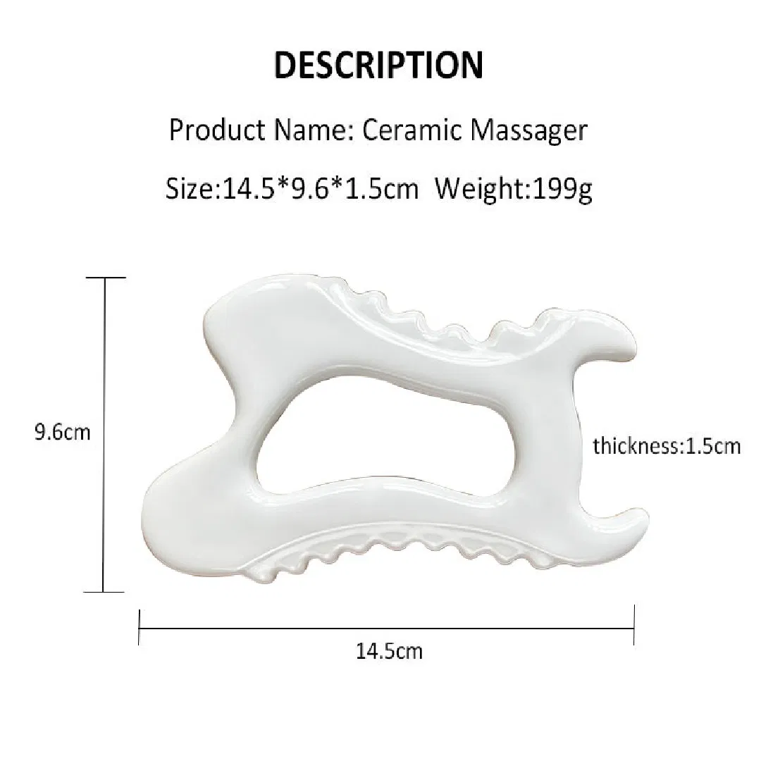 Effective Ceramic Guasha Board for Scalp Massage and Beauty Care
