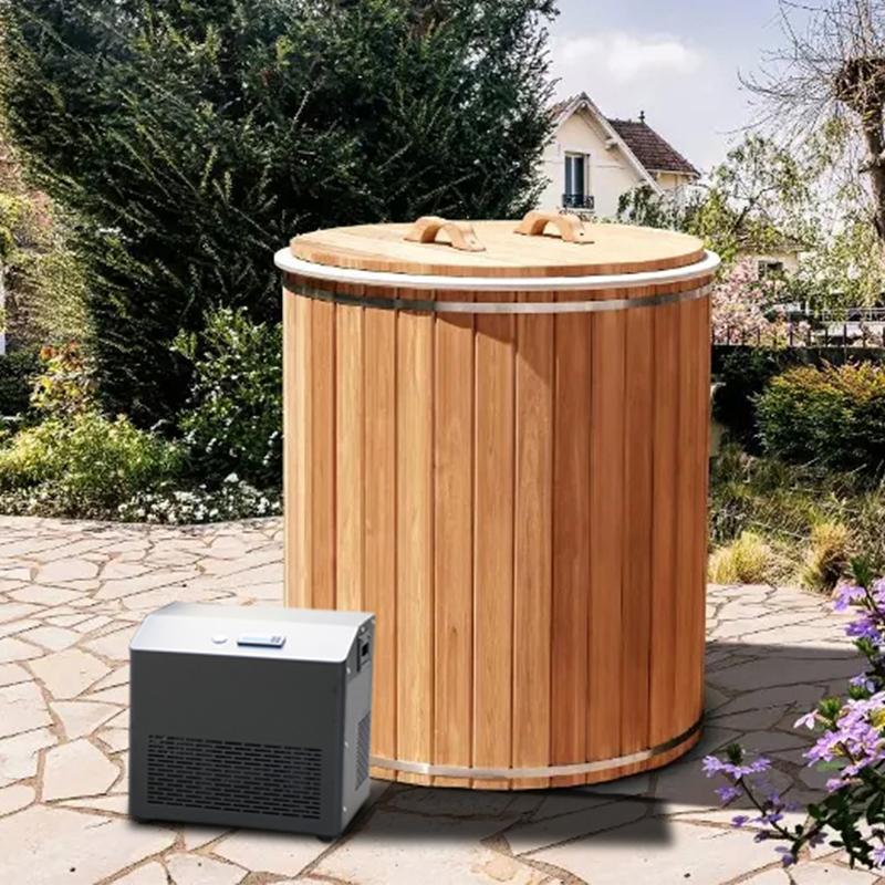 Manufacturer Healthy Wooden Ice Bath Tub for Body Recovery SPA Sauna