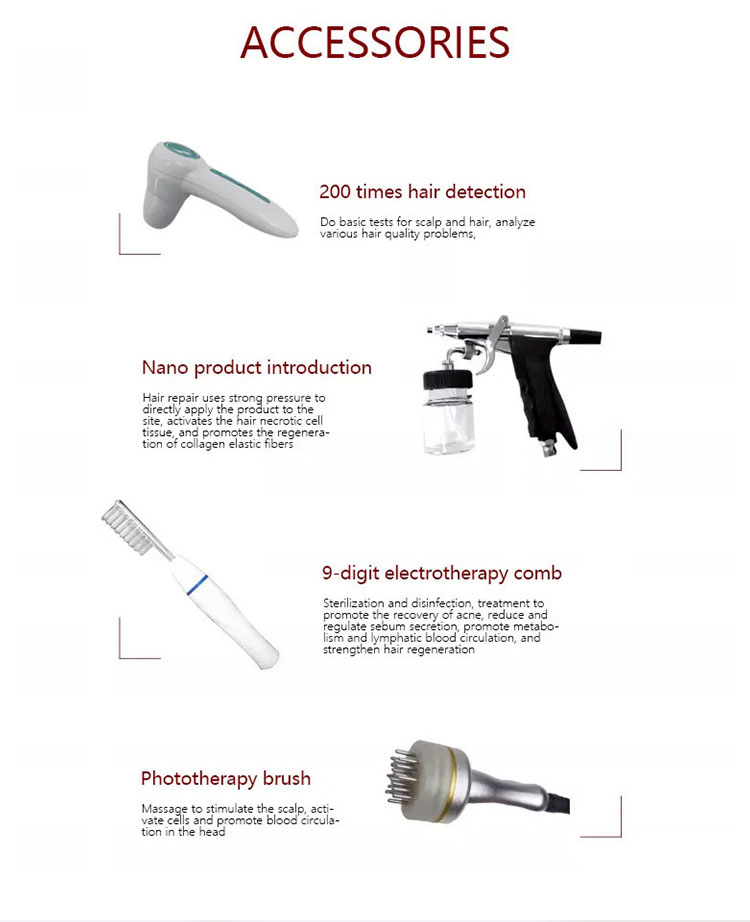 2026 Hot Sale Scalp Care Anti-Hair Loss Scalp 635 Nm Analysis for Hair Growth Therapy ODM