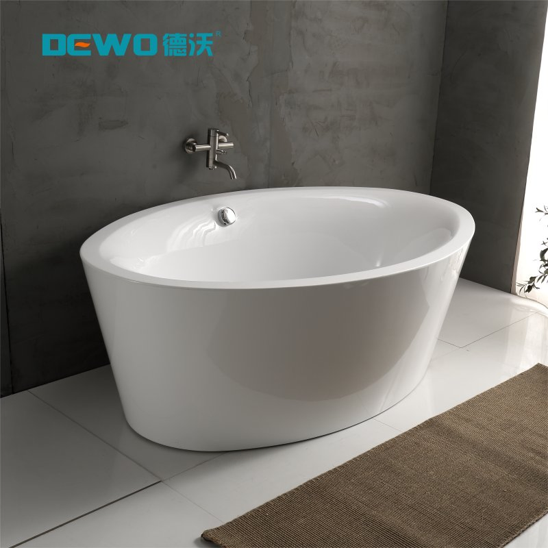 Egg Shape Acrylic Freestanding Massage Bath Full Functions with Bubble (EE629)