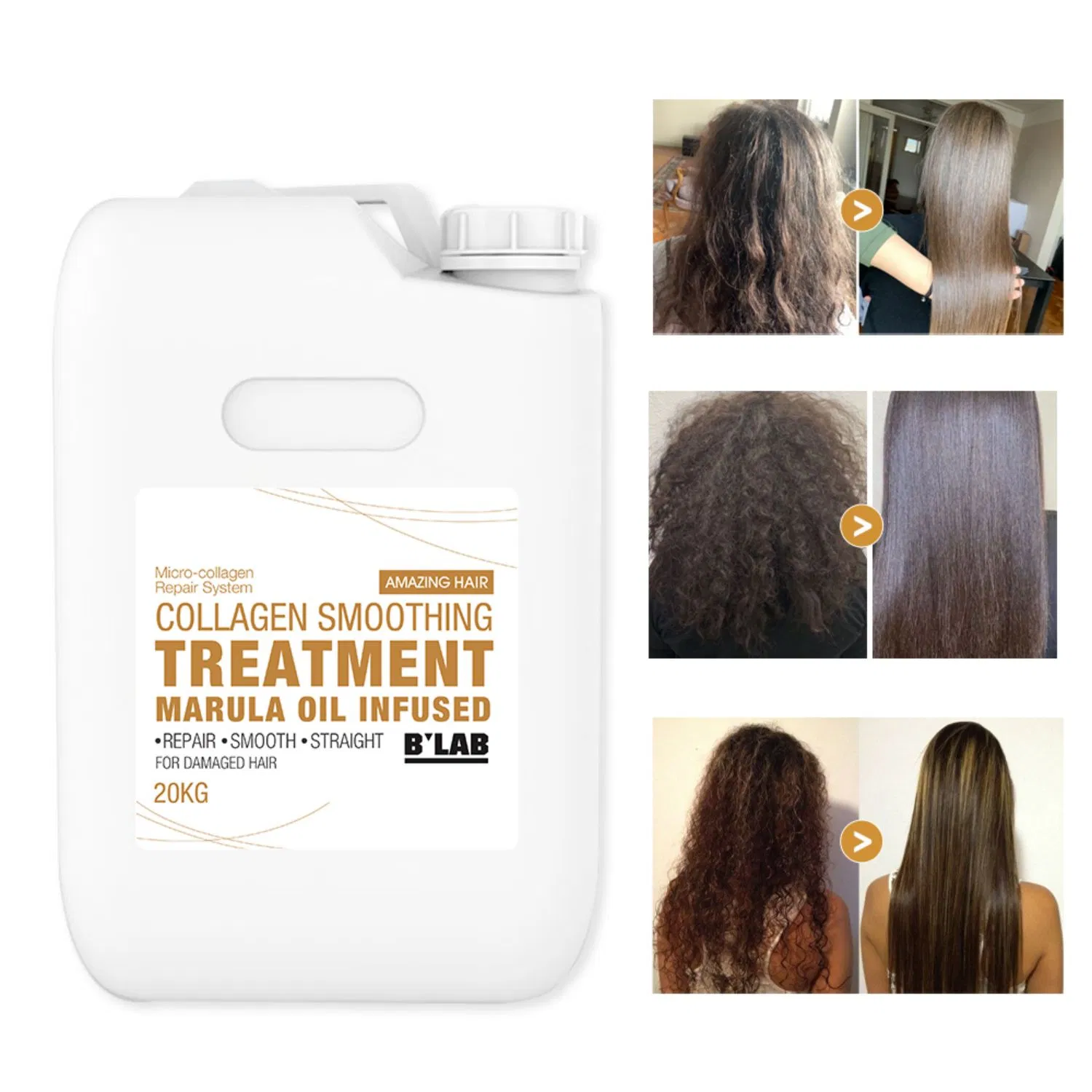 Brazilian Keratin 20kg 50kg Repair Smoothing Protein Keratin Hair Straightener Treatment Cream