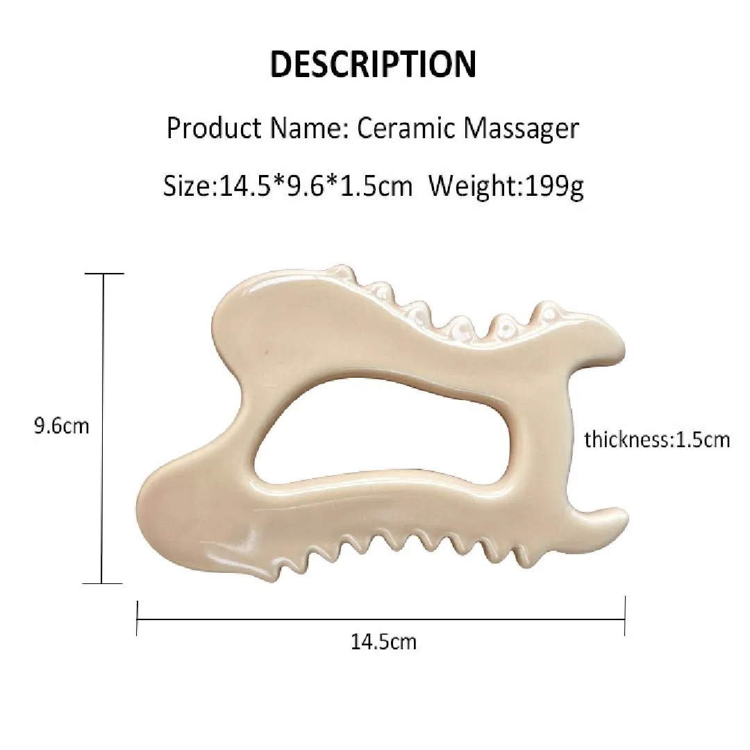 Effective Ceramic Guasha Board for Scalp Massage and Beauty Care