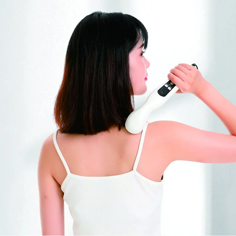 Terapia de calor infrarrojo con ondas sonoras ultrasónicas para aliviar el dolor articular, equipo médico masajista de mano