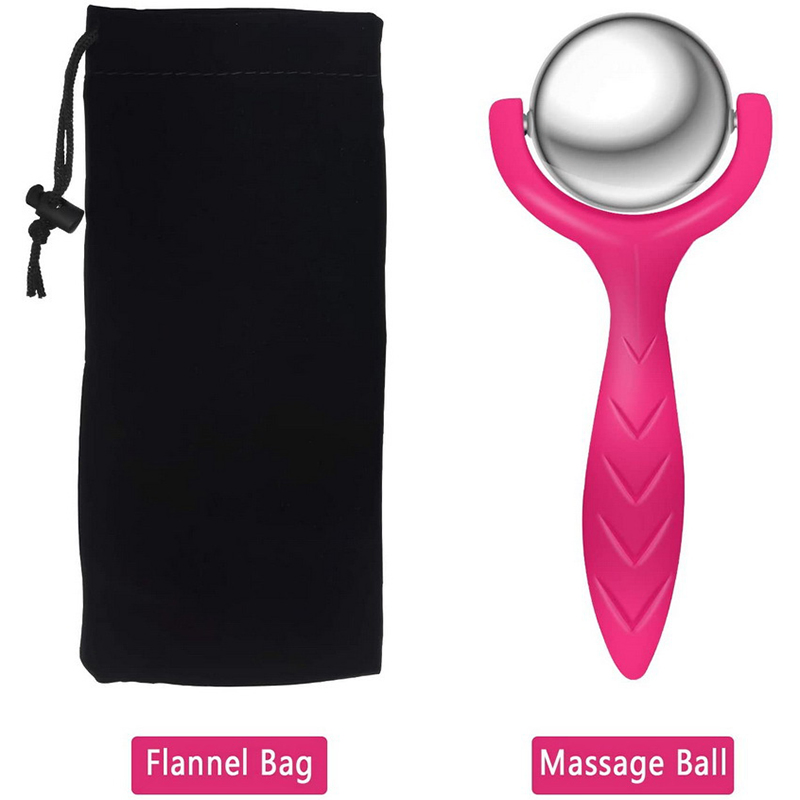 Rodillo de Masaje Manual de Acero Inoxidable Herramienta de Belleza Corporal Caliente Fría Bl19090