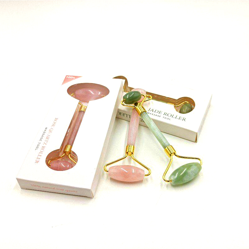 Rodillo de Jade para Masaje Facial Herramientas Profesionales de Cuidado de Belleza