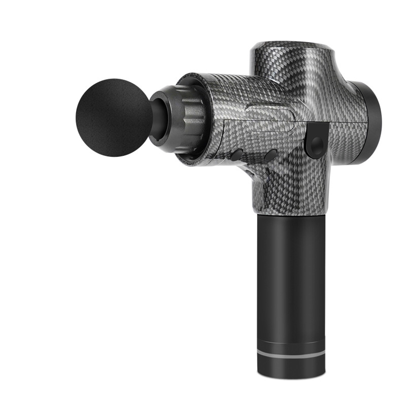 2021 Venta Caliente con 4 Cabezas Profesional Potente Pistola Masajeador Calor Cuerpo Tejido Profundo Portátil Mini Pistola de Masaje