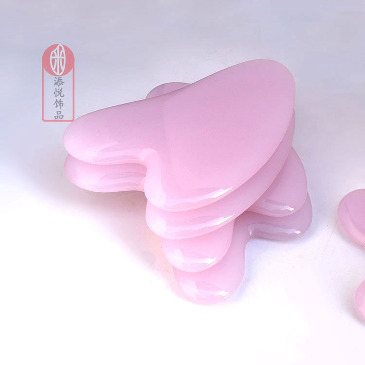 Herramientas de masaje facial en forma de corazón terapia de raspado para el adelgazamiento facial tabla de guasha