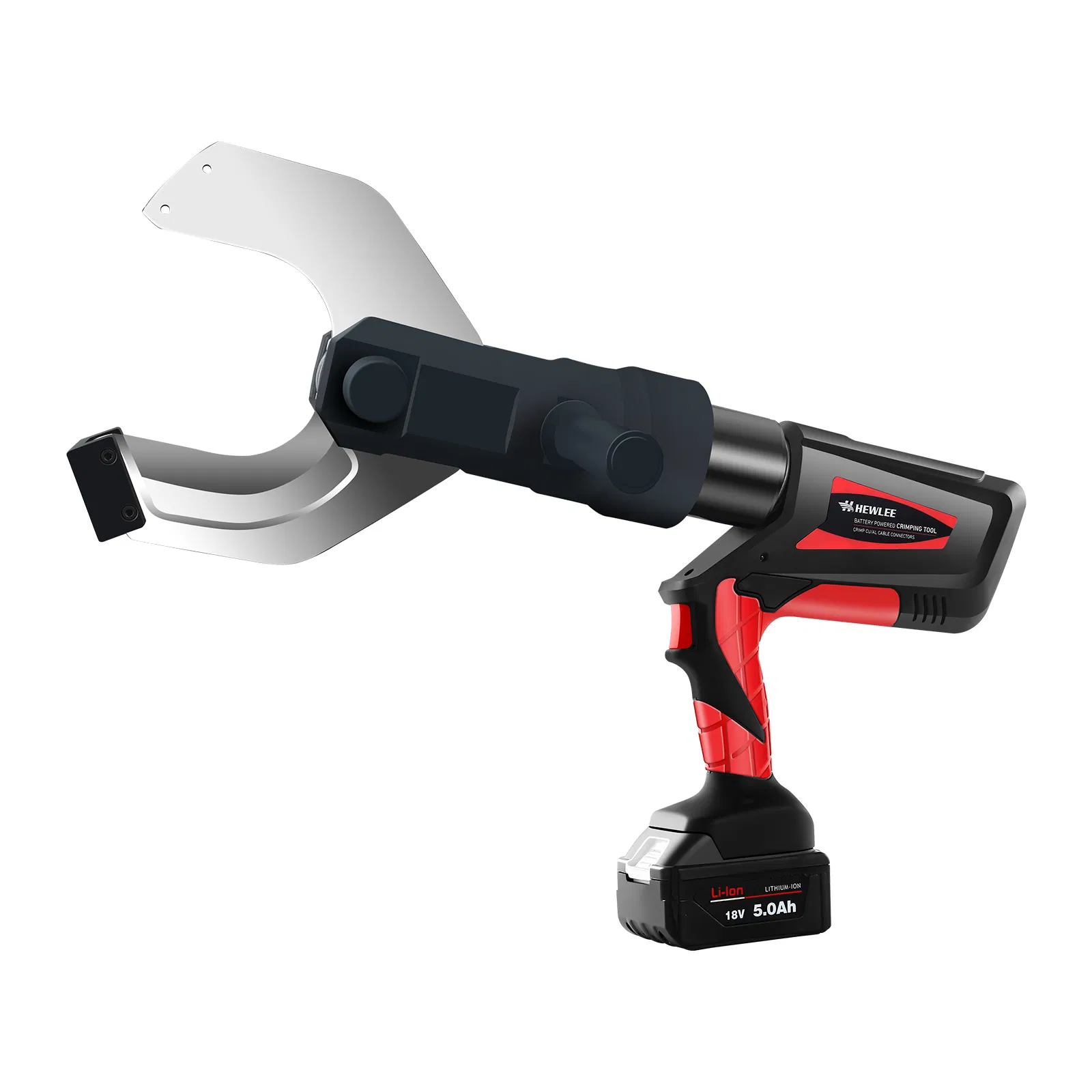 Hewlee Hl-120b 18V 5.0ah Herramienta de corte portátil inalámbrica de doble batería de iones de litio 90min Carga rápida para cable de Cu/Al