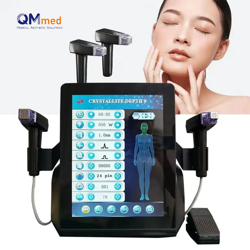 Máquina de Microneedling RF de Agnes para rejuvenecimiento de la piel y tensado profesional portátil Mor8 Máquina de Microneedling RF fraccionado con martillo frío para Facemorpheus8 piel