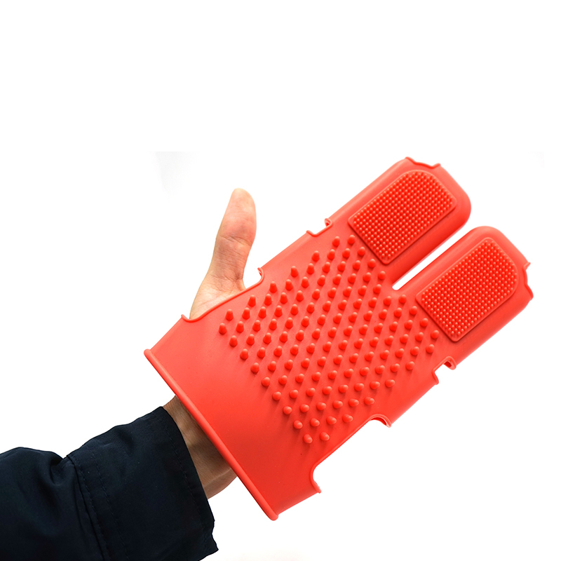 Guantes de Masaje para el Cuero Cabelludo de Silicona, Guante de Cepillo Corporal Exfoliante, Cepillo Anticelulitis para SPA en el Baño
