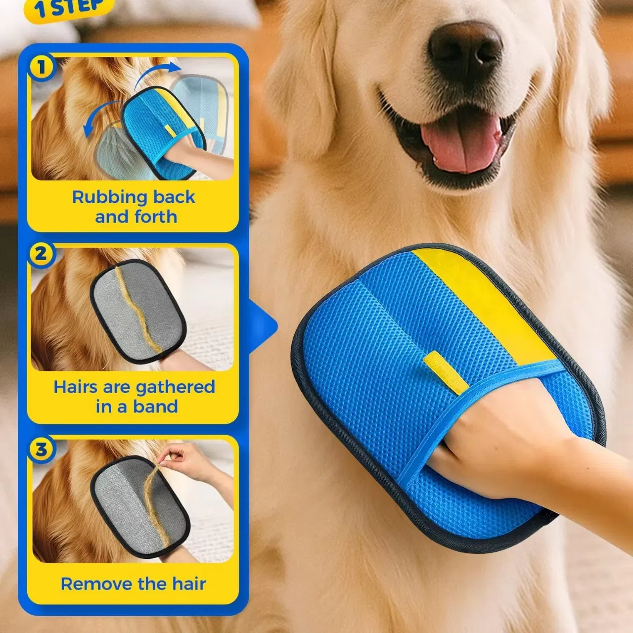 Herramienta de limpieza para masaje de mascotas para un deshedding y acicalamiento efectivos