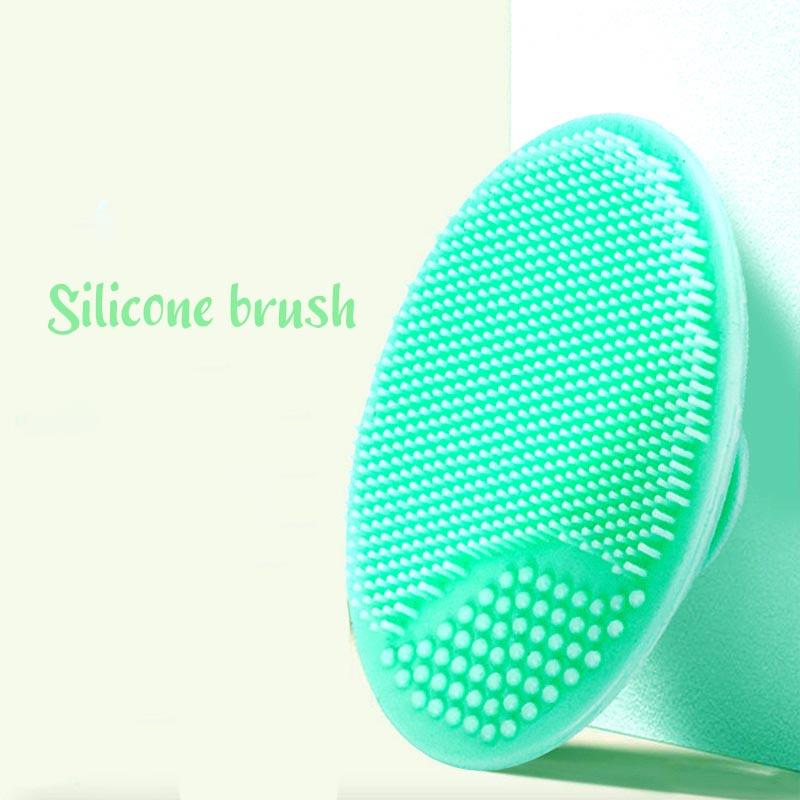 Cepillo de lavado facial de silicona suave con ventosa, limpieza profunda, exfoliación, cepillo de masaje para baño y cuero cabelludo