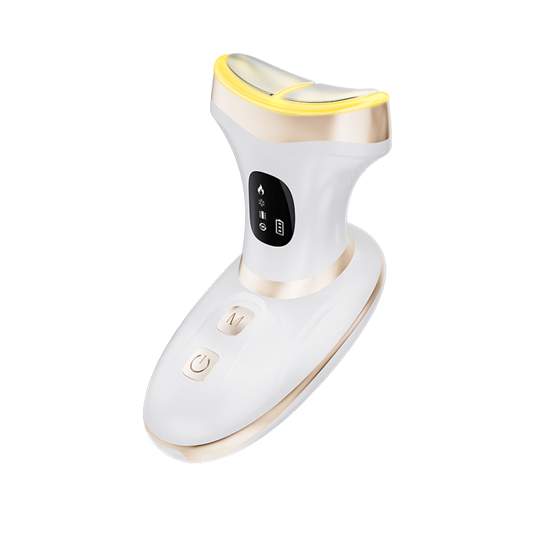 Dispositivo de Belleza para la Cara y el Cuello con Luz Roja, 3-in-1 Herramienta de Masaje Facial