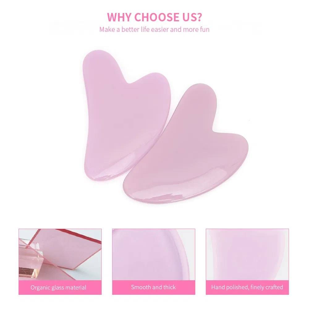 Herramienta de masaje facial con piedra de Gua Sha natural para el rostro y el cuerpo, tabla de Guasha, herramientas de belleza