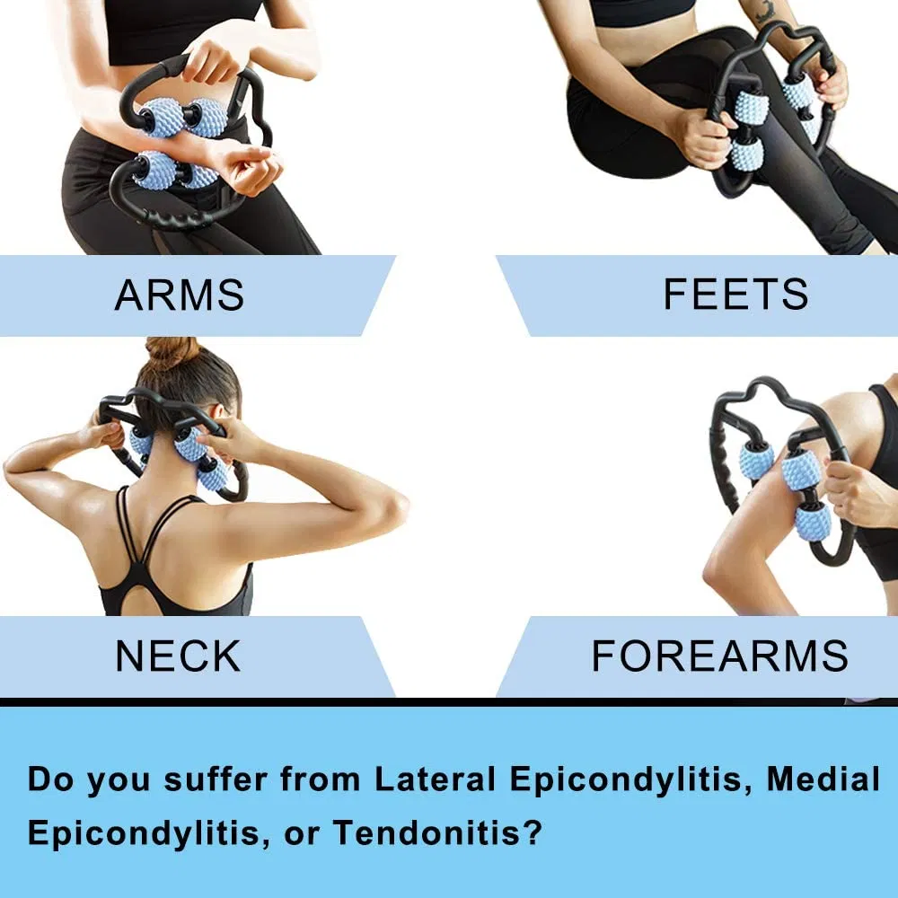 Superventas Masajeador de rodillos de espuma 3D de eje para aliviar los dolores musculares, rigidez y músculos tensos