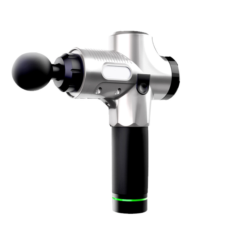 2021 Venta Caliente con 4 Cabezas Profesional Potente Pistola Masajeador Calor Cuerpo Tejido Profundo Portátil Mini Pistola de Masaje