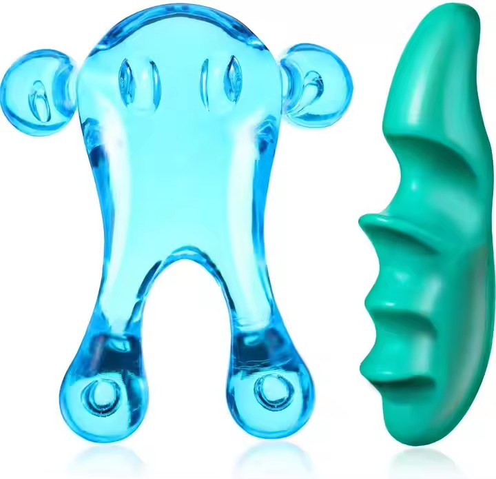 Herramienta de Masaje de Tejido Blando Frog Knobs de Ajuste Fácil para la Palma 4-Legged para Masaje de Puntos de Presión Suave